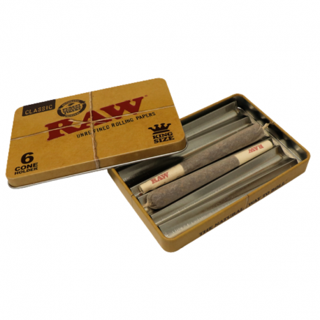 Caja metal 6 conos King Size RAW RAW CAJAS