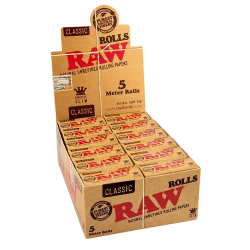 Papel RAW Rollo 5cm x 5mt CLASSIC KING SiZE (24 rollos)  ROLLO