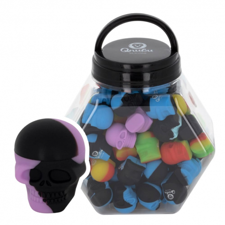 Bote silicona Calavera 3ML Qnubu  BOTES CON FILTRO UV Y OPACOS