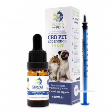 Aceite CBD 6% 10 ml Mascotas ( Plants for Pets )  Aceite con CBD