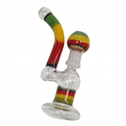 Bong BHO Cristal Rasta 20 cm  BONG CRISTAL