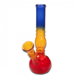 Bong Cristal Red & Blue 18 cm  BONG CRISTAL