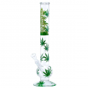 Bong Cristal Recto hojas 45 cm