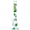 Bong Cristal Recto hojas 45 cm
