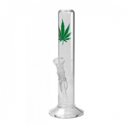 Bong Cristal Ice recto hoja 38 cm  BONG CRISTAL