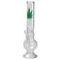 Bong Cristal Leaf Burbuja 42 cm