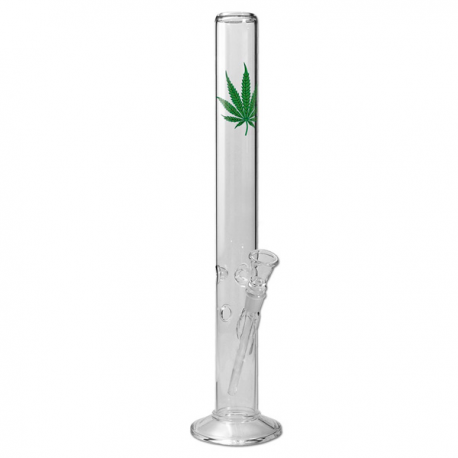 Bong Cristal ice hoja 55 cm  BONG CRISTAL