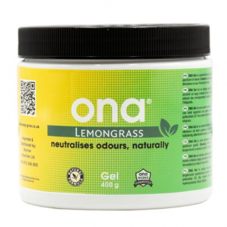 Gel lemongrass 400gr Ona  ONA AMBIENTADORES ONA