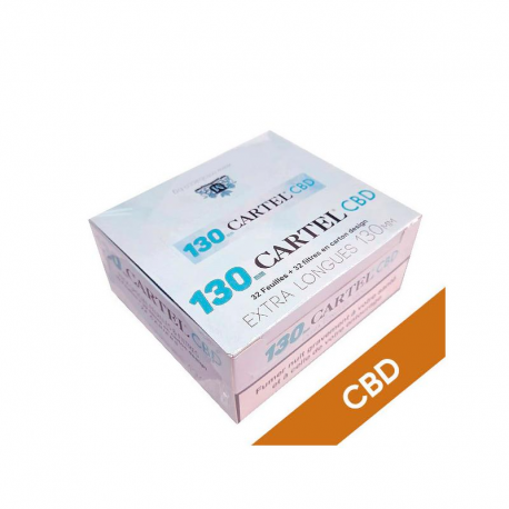 Papel Cartel 130 mm & Tips Cbd 24 ud  Papel Cartel PAPEL KING SIZE