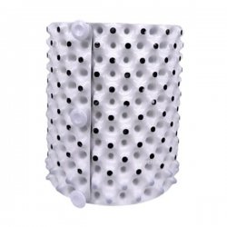 Maceta redonda 21l white outside/black inside Root Plus  MACETAS PERFORADAS