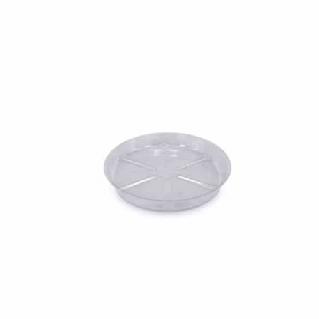 Plato redondo plástico transparente (25 cm) VDL  PLATOS