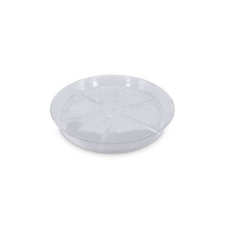 Plato redondo plástico transparente (34 cm) VDL  PLATOS