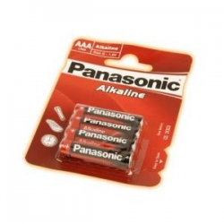4 pilas modelo AAA de Panasonic, alcalina.!.5V  ACCESORIOS